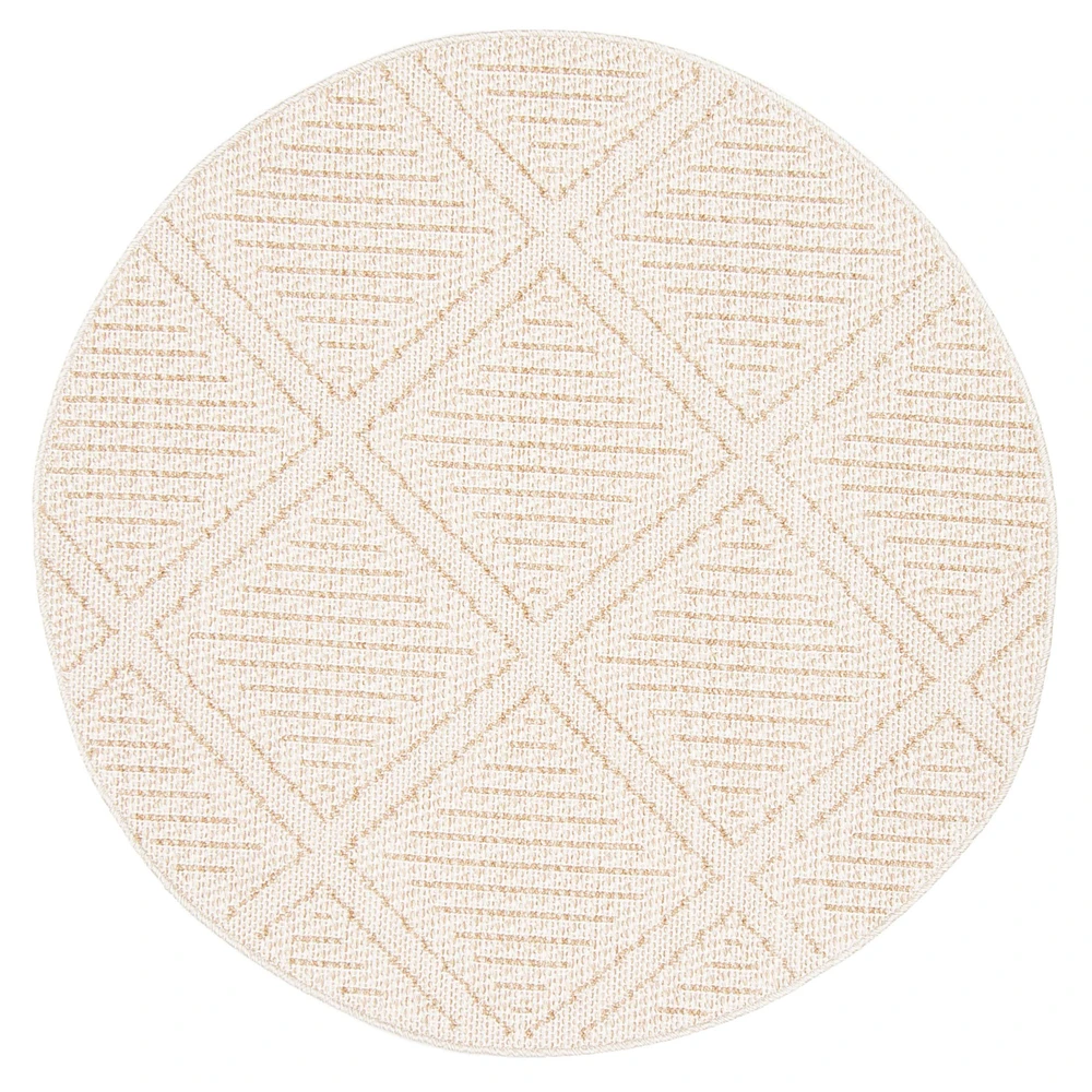 Tosca tapis rond contemporain taupe