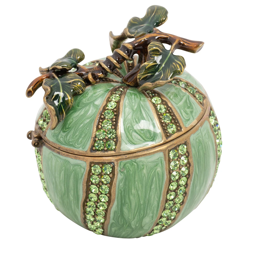 Elegance Melon Shaped Green Jewelry Box