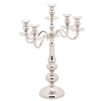 Elegance Nickle Plated Candelabra 5-lite