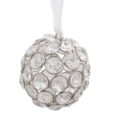 Elegance Set of 2 Crystal Ball Ornament