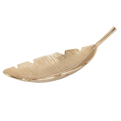 Elegance Gold Banana Leaf Centrepiece - 33.75"