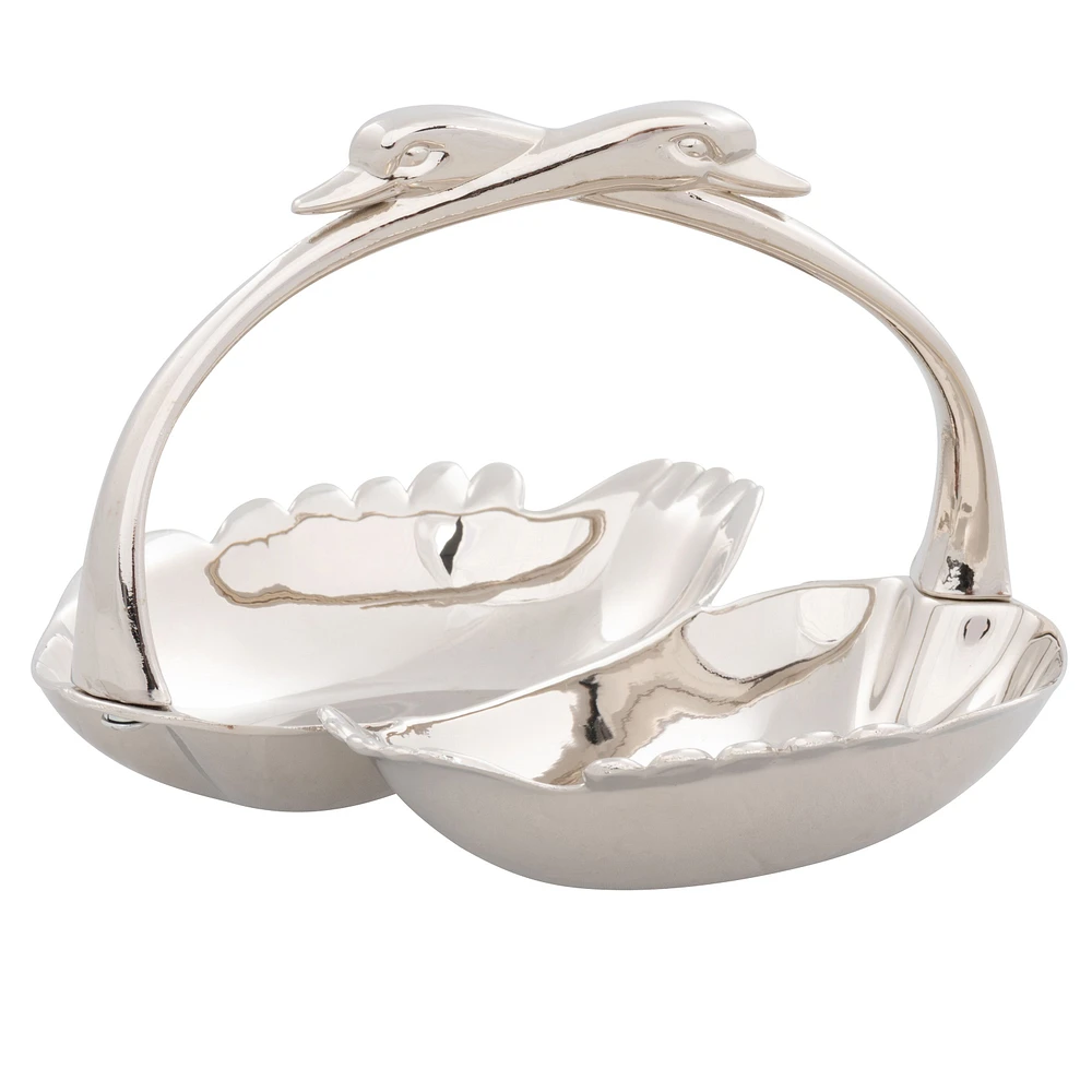 Elegance Swan Double Dish - 5.75