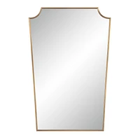 Miroir rectangulaire Brigid en laiton bruni