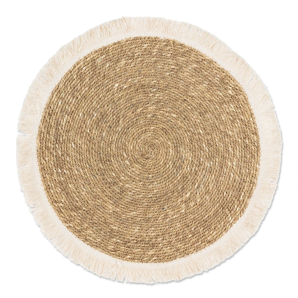 Fringed Round Placemat