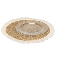 Fringed Round Placemat