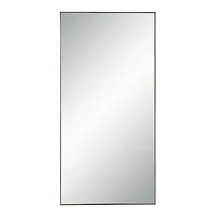 Marigold 60" Tall Rectangular Mirror, Antique Brushed Brass