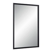 Lausanne 36" Tall Rectangular Mirror, Matte Black