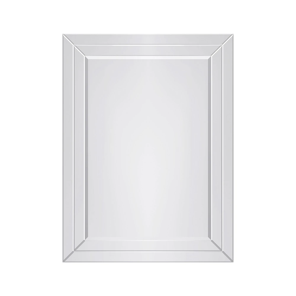 Bay miroir rectangulaire en verre