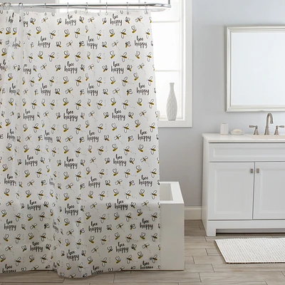 Bee Happy Shower Curtain