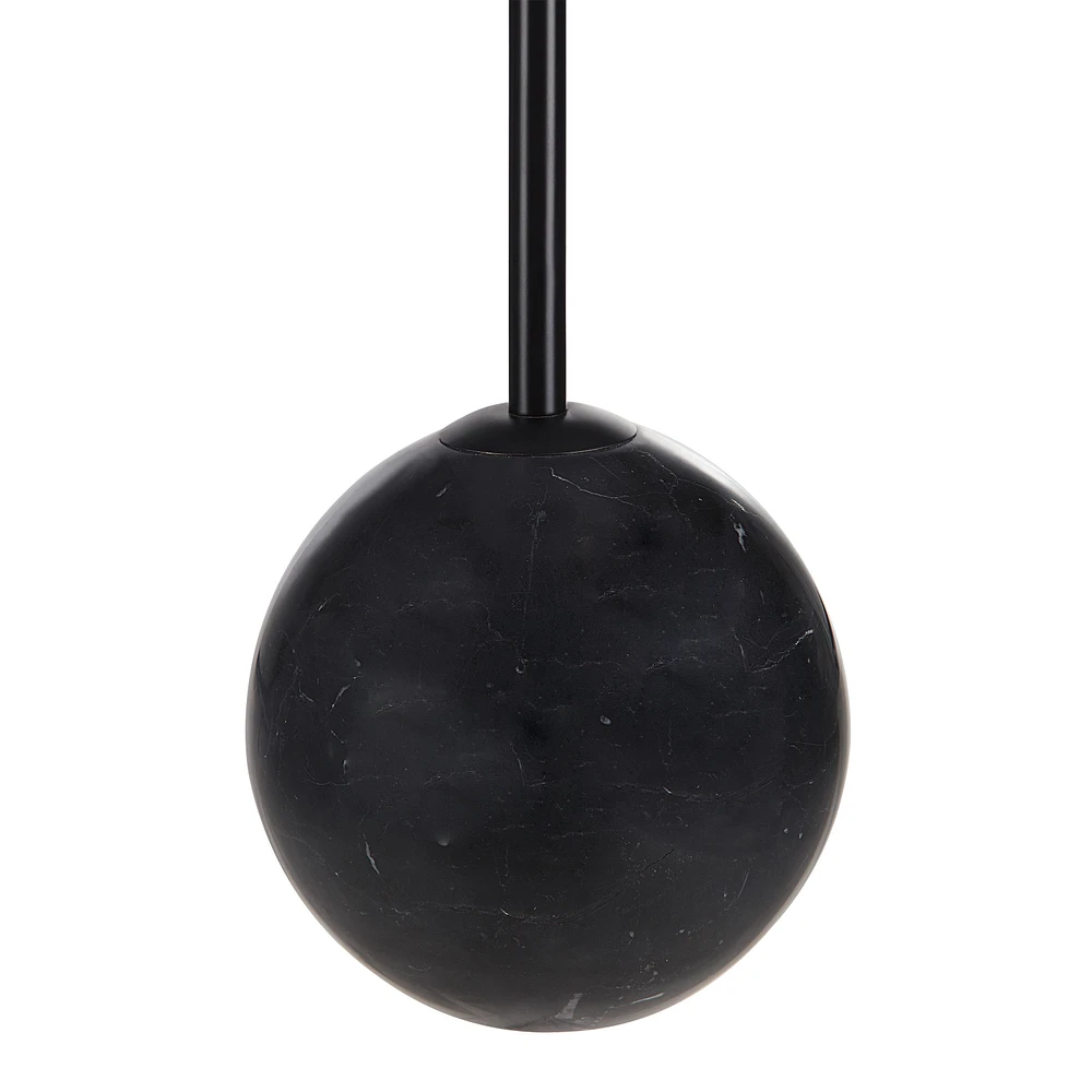 Ensemble de 2 lampes de table Bangor en fer noir mat