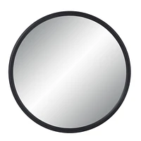 Namur 36" Tall Round Mirror, Matte Black