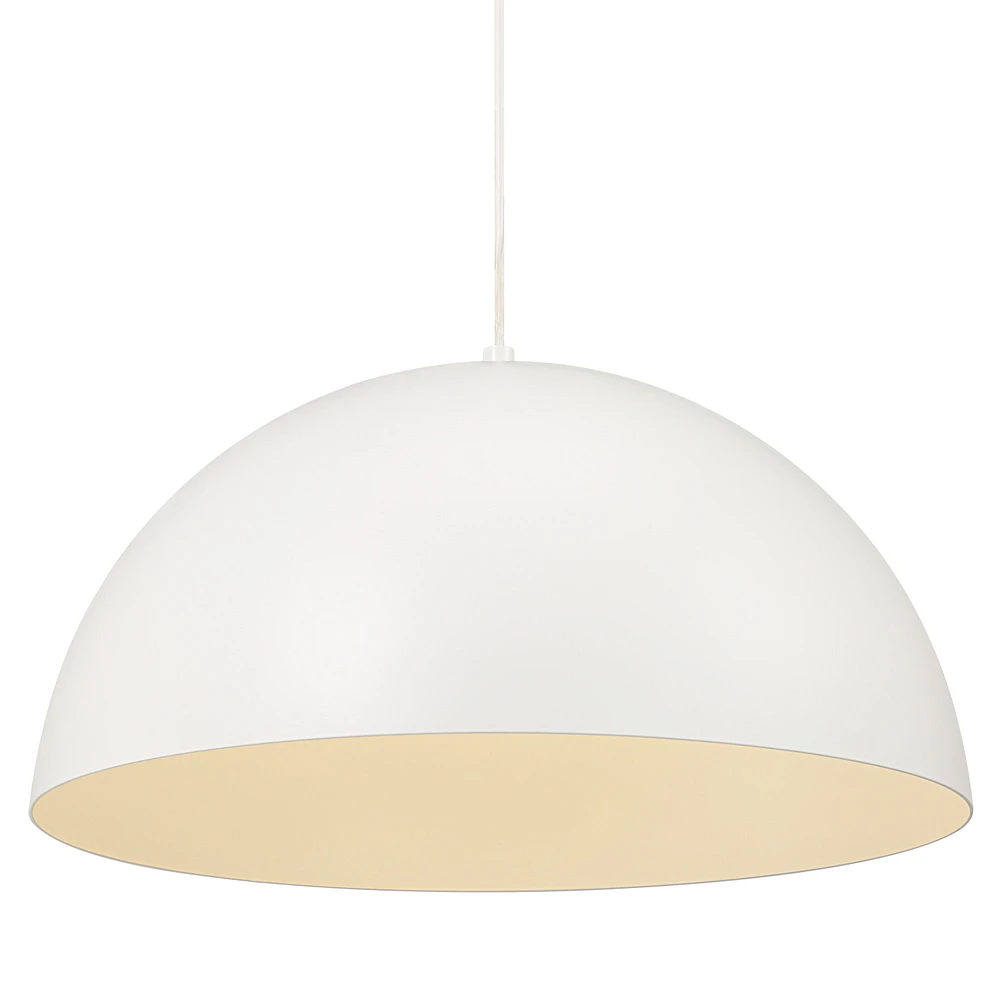 Ozona 27.5" Wide 1-Light Chandelier, Matte Off-White