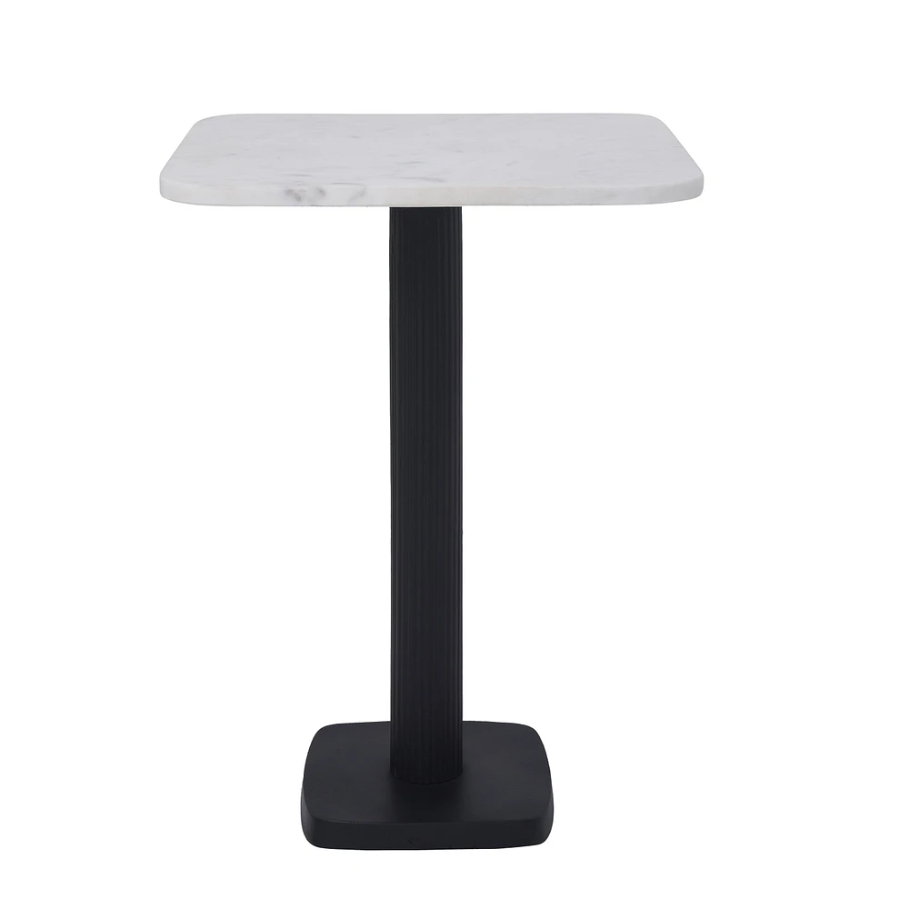 Table d'appoint Laila en aluminium noire