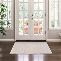 Cotton Casuals Shuttle Weave Rug - Taupe