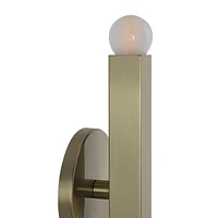 Kassie 11" Burnished Brass 2-Light Wall Sconce