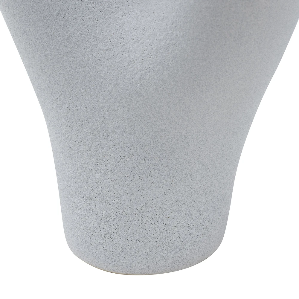 Vase Jocasta en grès céramique blanche