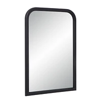 Dovima 36" Tall Arch Rectangular Mirror, Textured Black