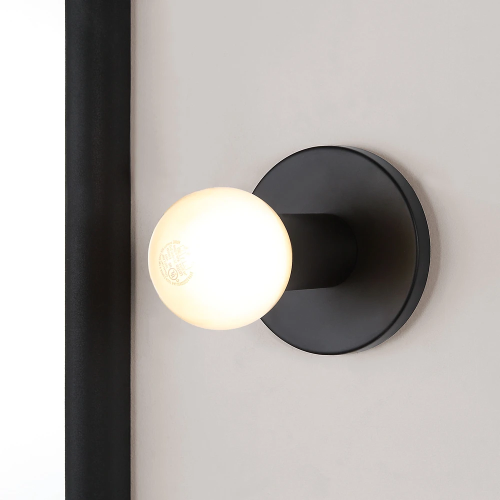 Thessa 5" Matte Black 1-Light Wall Sconce