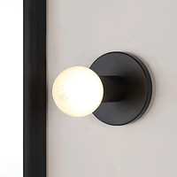 Thessa 5" Matte Black 1-Light Wall Sconce