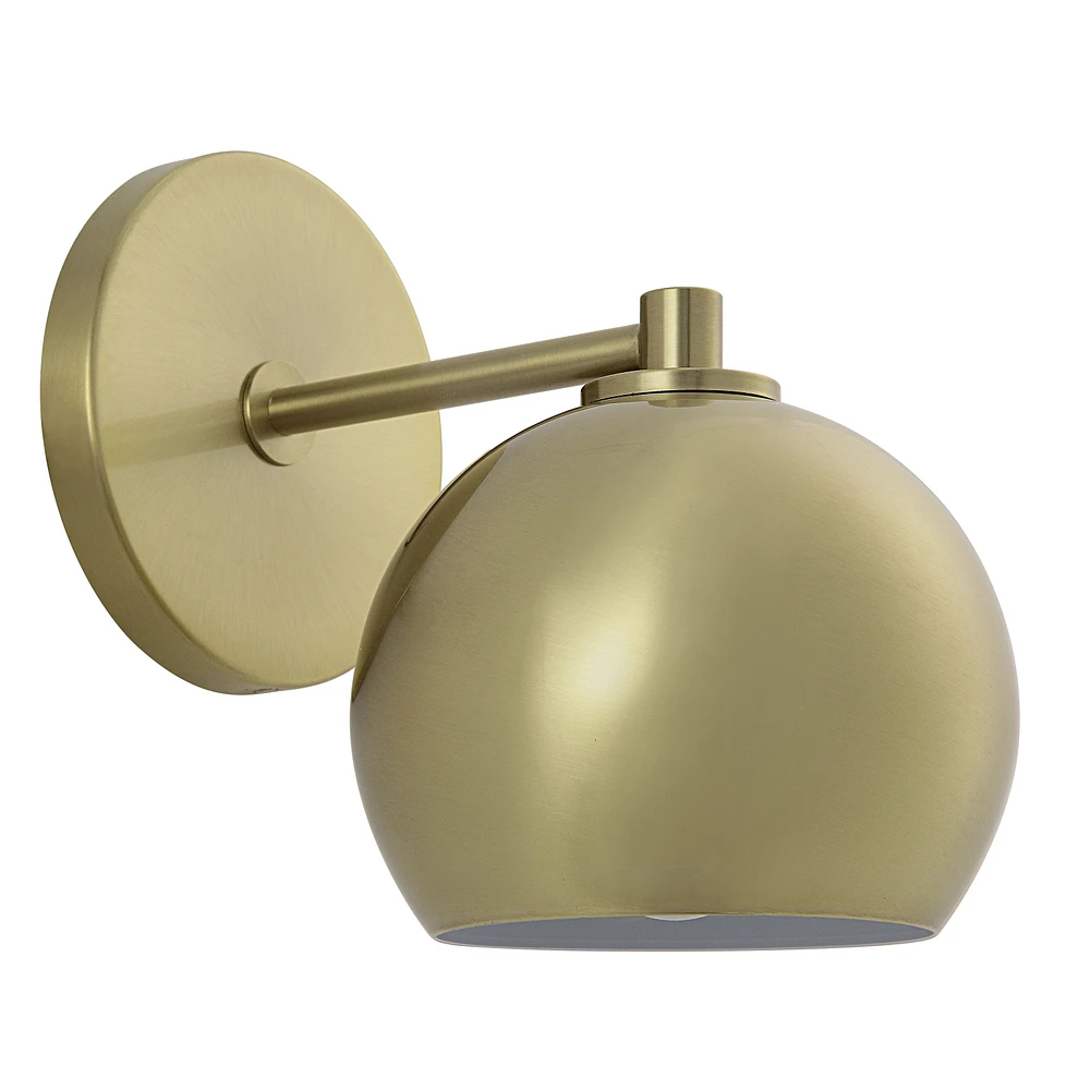 Mattia 7.5" Burnished Brass 1-Light Wall Sconce