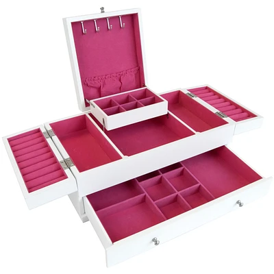 Mele and Co Everly Jewellery Box with Pink Interior