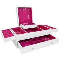 Mele and Co Everly Jewellery Box with Pink Interior