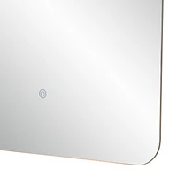 Rimini 36" Tall Rectangular LED Mirror, Clear