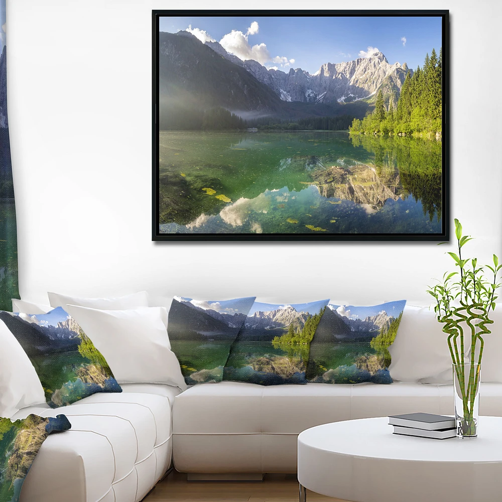 Green Mountain Lake the Alps  Wall Art