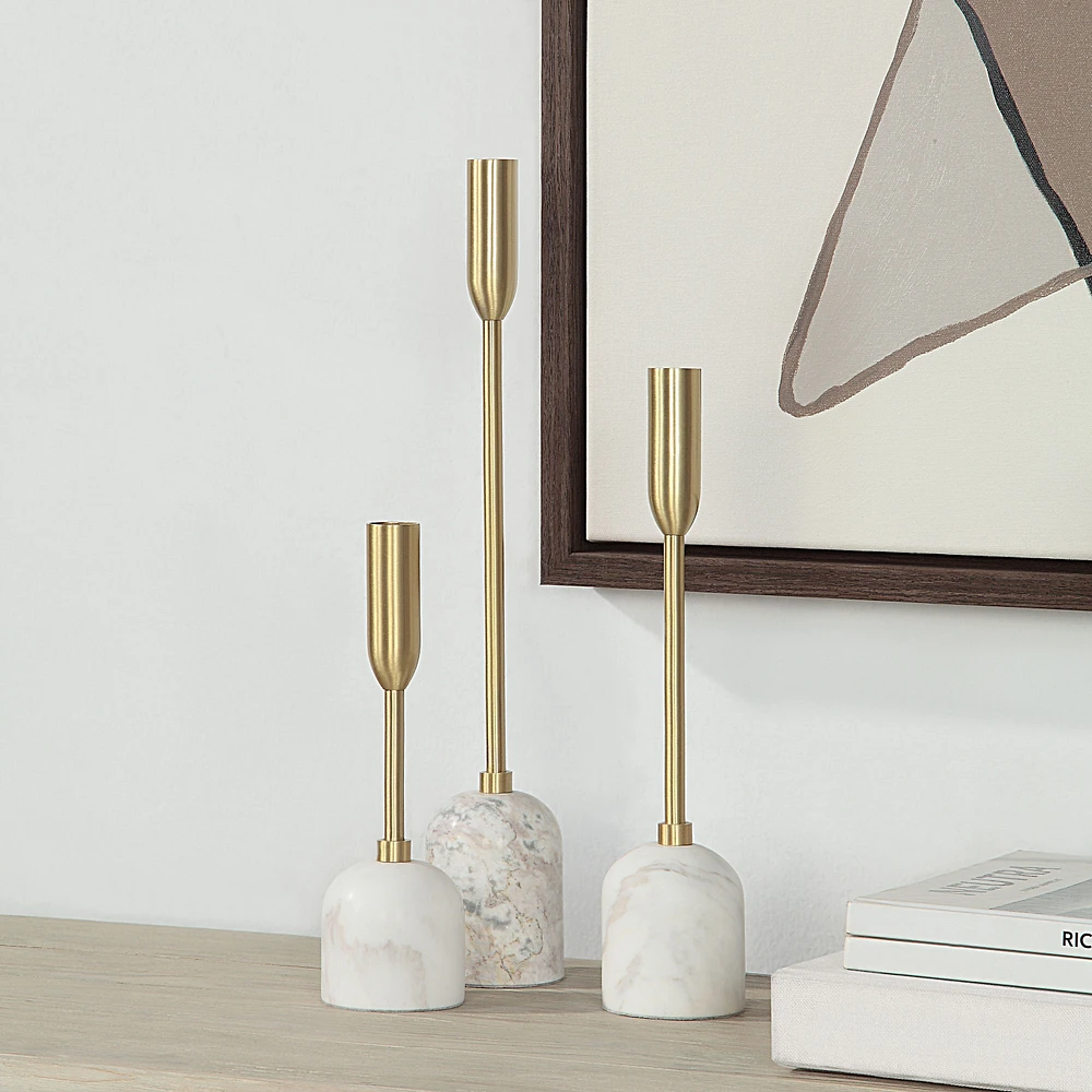 Marchesa Set Of 3 Tapered Candle Holder