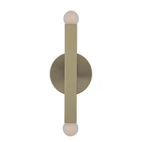 Kassie 11" Burnished Brass 2-Light Wall Sconce