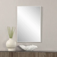 Miroir rectangulaire Orchid blanc mat