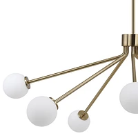 Mundo 46" Wide 7-Light Chandelier, Champagne