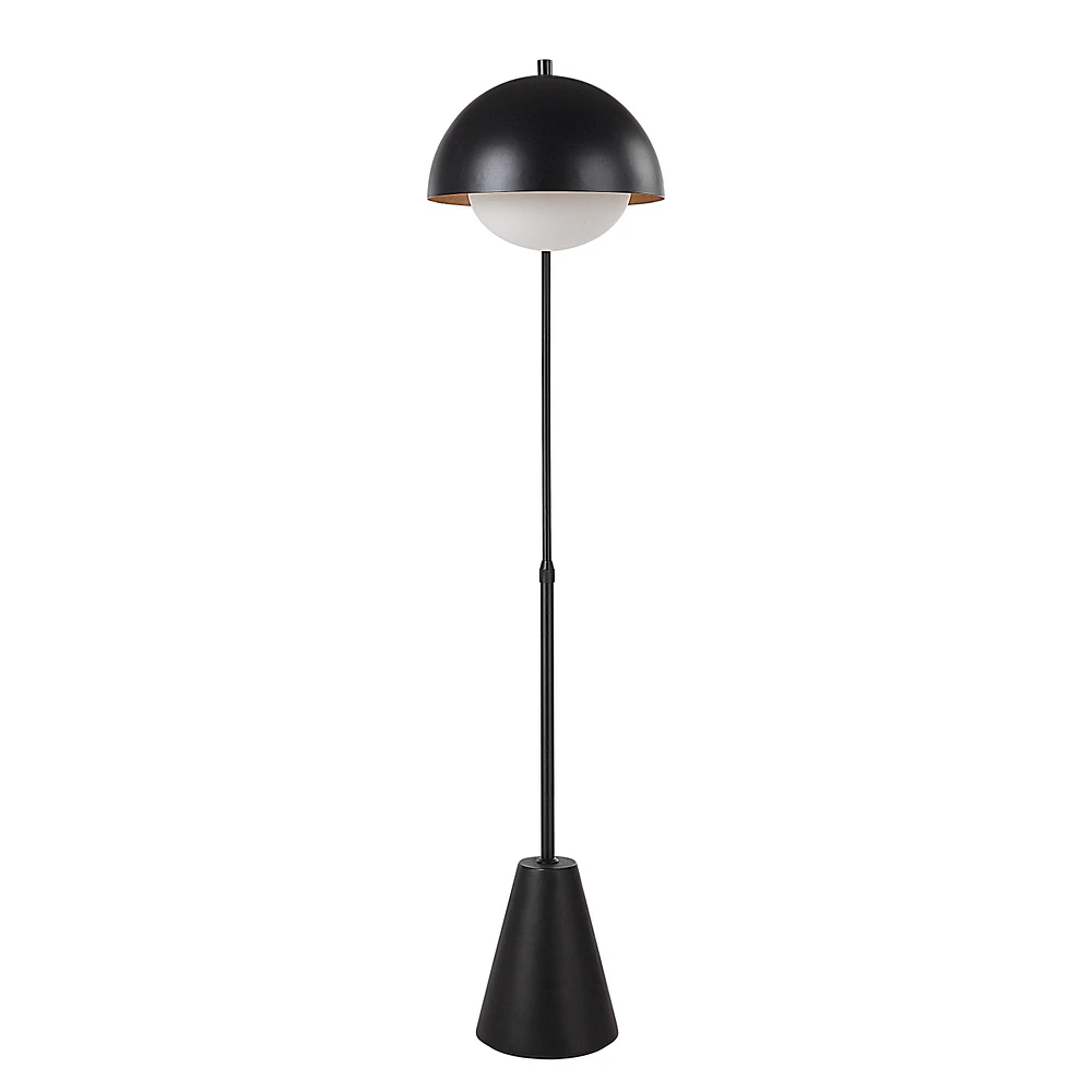 Cooke 65 - 75" Tall Matte Black Floor Lamp with Shade