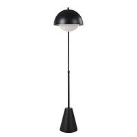 Cooke 65 - 75" Tall Matte Black Floor Lamp with Shade
