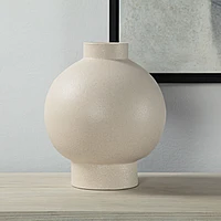 Vase Lamoureux en céramique couleur crème