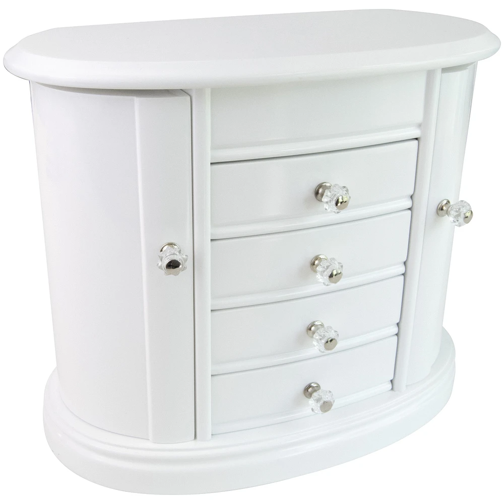 Mele and Co Heloise Jewellery Box in White