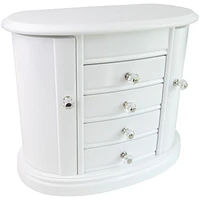 Mele and Co Heloise Jewellery Box in White