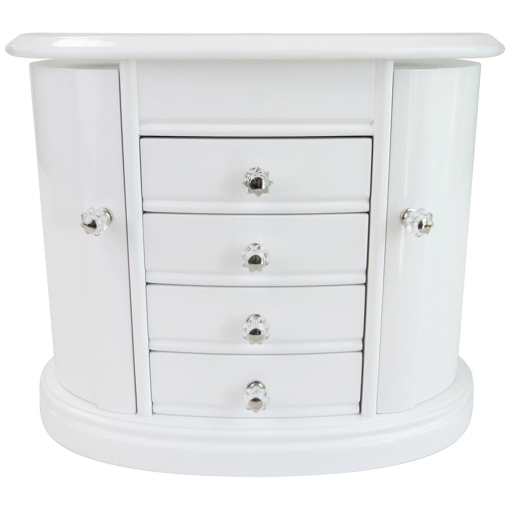 Mele and Co Heloise Jewellery Box in White