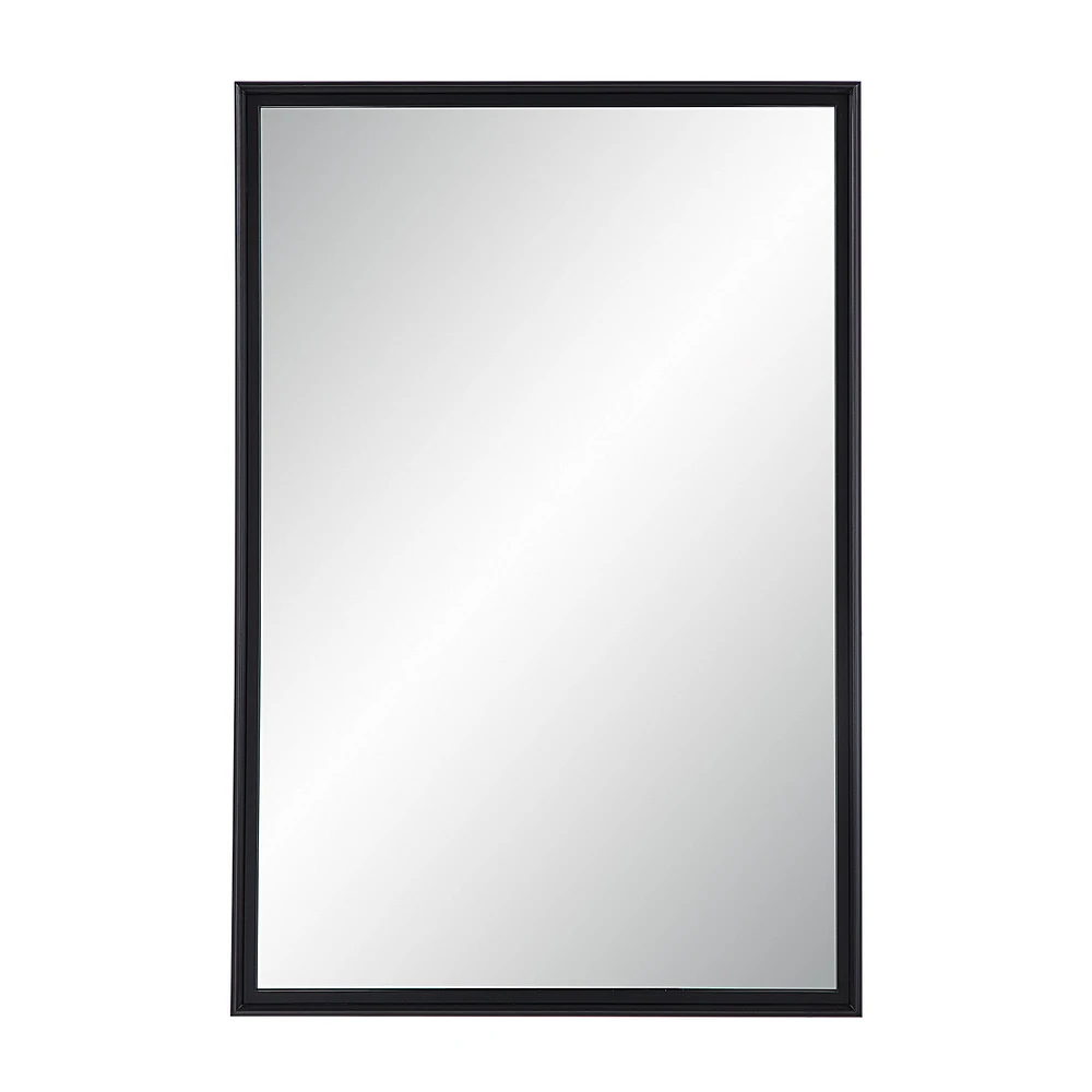 Lausanne 36" Tall Rectangular Mirror, Matte Black