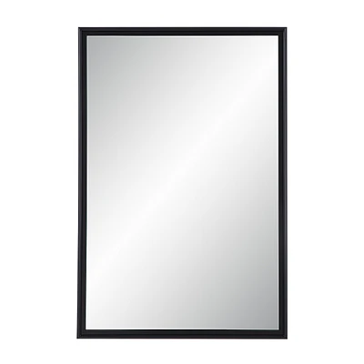 Miroir rectangulaire Lausanne noir mat