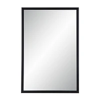 Lausanne 36" Tall Rectangular Mirror, Matte Black