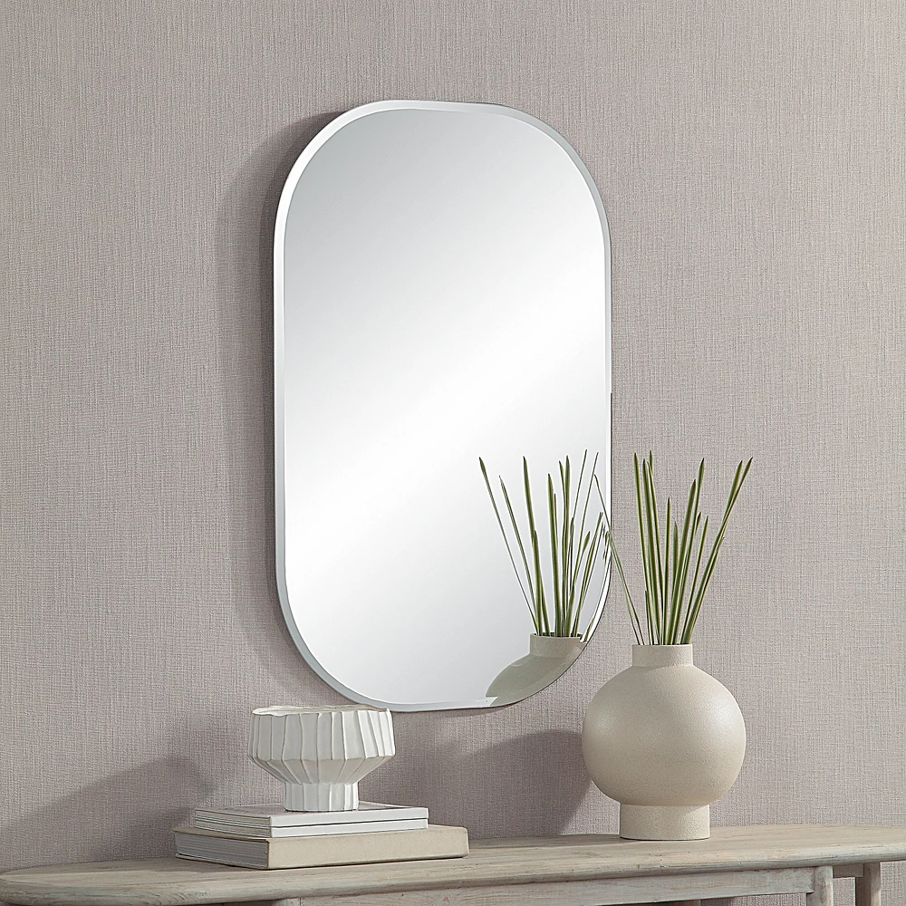 Miroir ovale Lantana en verre sans cadre