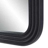 Nolana 40" Tall Rectangular Mirror, Textured Matte Black