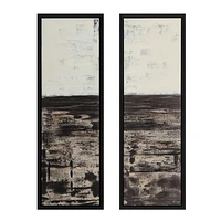 Spica 15.1" Wide Canvas Art with Wood Frame, Black