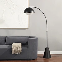 Cooke 65 - 75" Tall Matte Black Floor Lamp with Shade