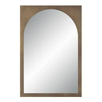 Ninove 36" Tall Rectangular Arch Mirror, Mottled Brass