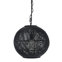 Romika 12.5" Wide 1-Light Chandelier, Matte Black