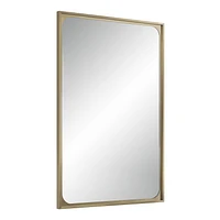 Miroir rectangulaire Sati en laiton bruni