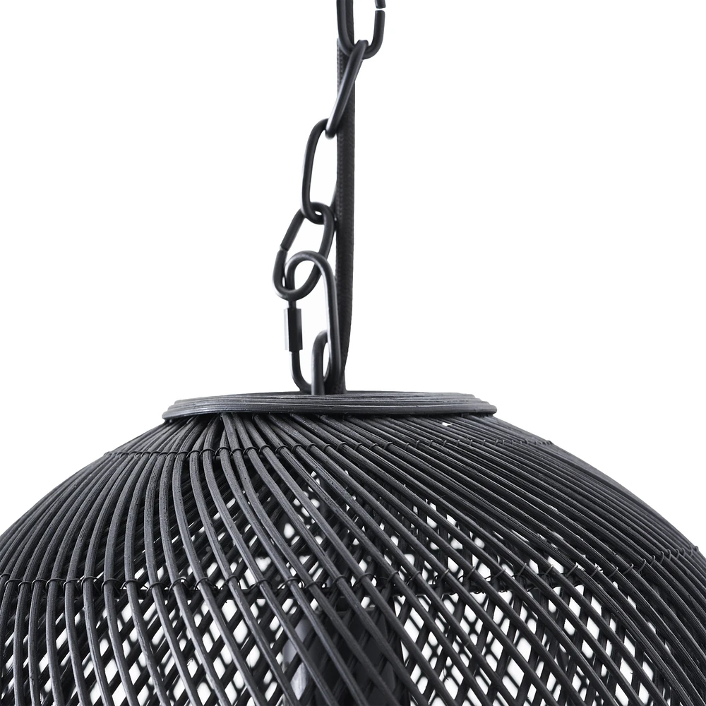 Romika 12.5" Wide 1-Light Chandelier, Matte Black