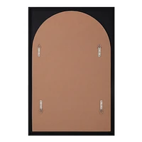 Miroir Bilzen en arc rectangulaire noir mat